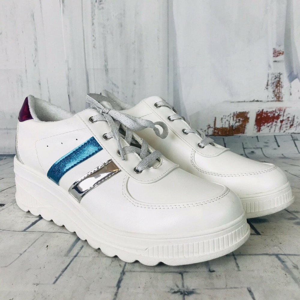 Steve Madden JLala Platform Metallic Sneakers 7